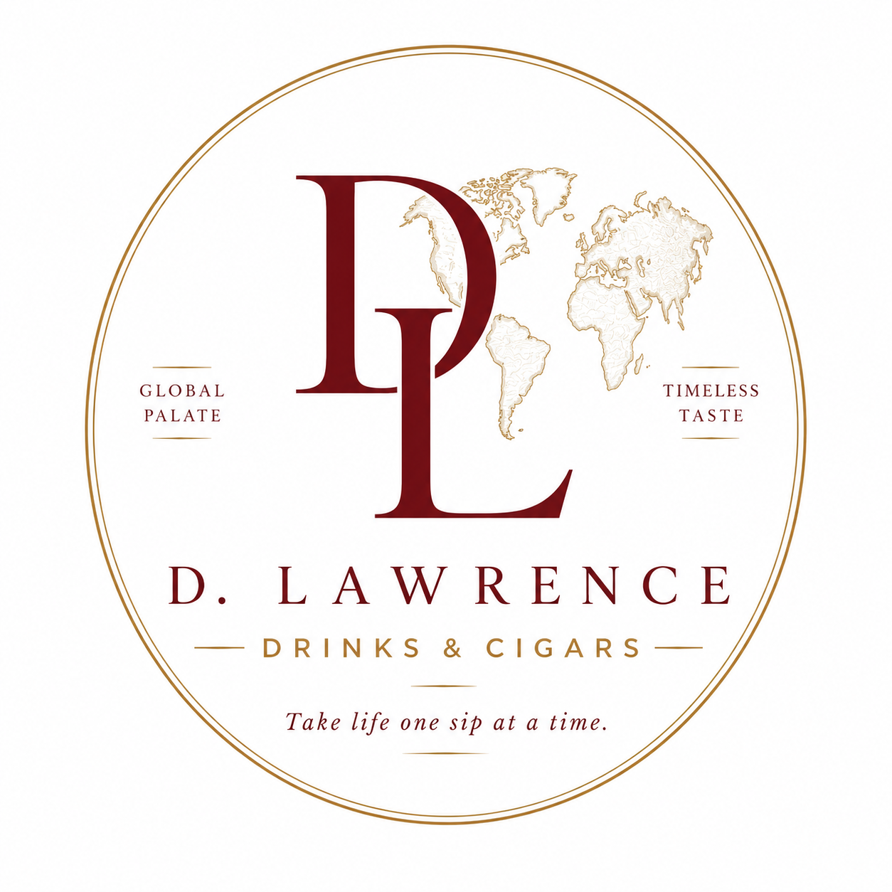 D Lawrence Drinks & Cigars Logo